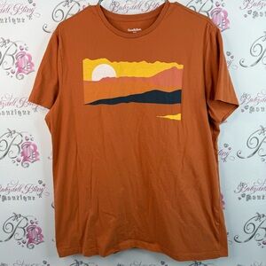 Goodfellow & Co T-shirt tee sunset sunrise Men's Sunset Graphic Tee - Orange